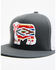 Image #2 - Lazy J Ranch Men's Serape Cow Patch Mesh-Back Ball Cap, Black, hi-res