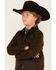 Image #2 - Cody James Boys' Road Dust Oil Skin Jacket, Brown, hi-res