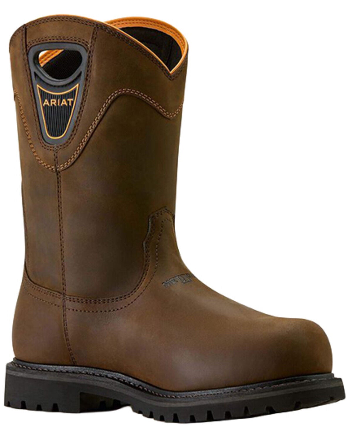 Ariat Men's Longview Shock Shield MetGuard Waterproof Work Boots - Composite Toe, Brown, hi-res