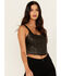 Image #2 - Originality Women's Faux Leather Corset Top, Black, hi-res