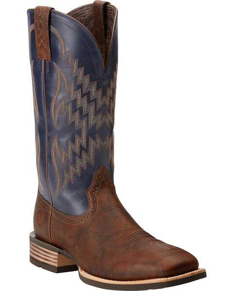 Ariat Tycoon Cowboy Boots - Square Toe, Brown, hi-res