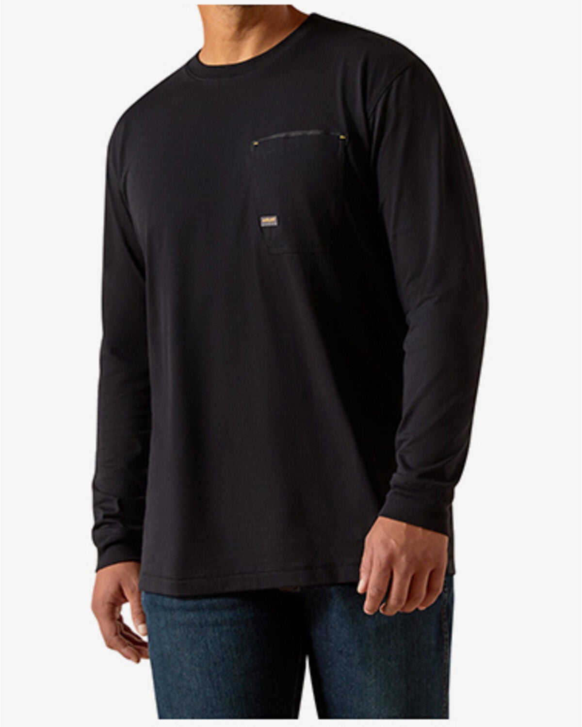 Ariat Men's Workman Graveyard Long Sleeve Graphic Work T-Shirt, Black, hi-res