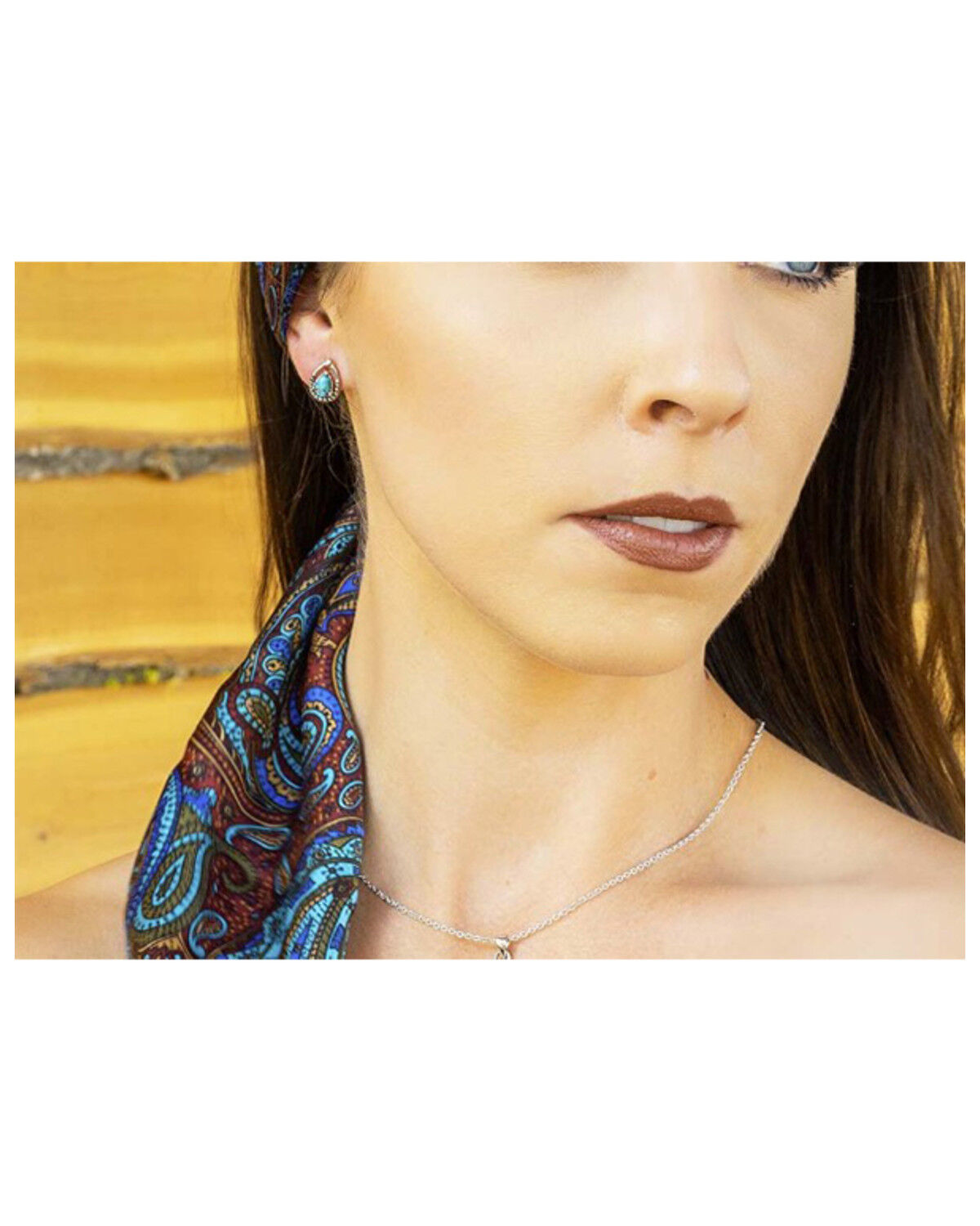 Montana Silversmiths Women's Oyster Turquoise Silver Teardrop Earrings