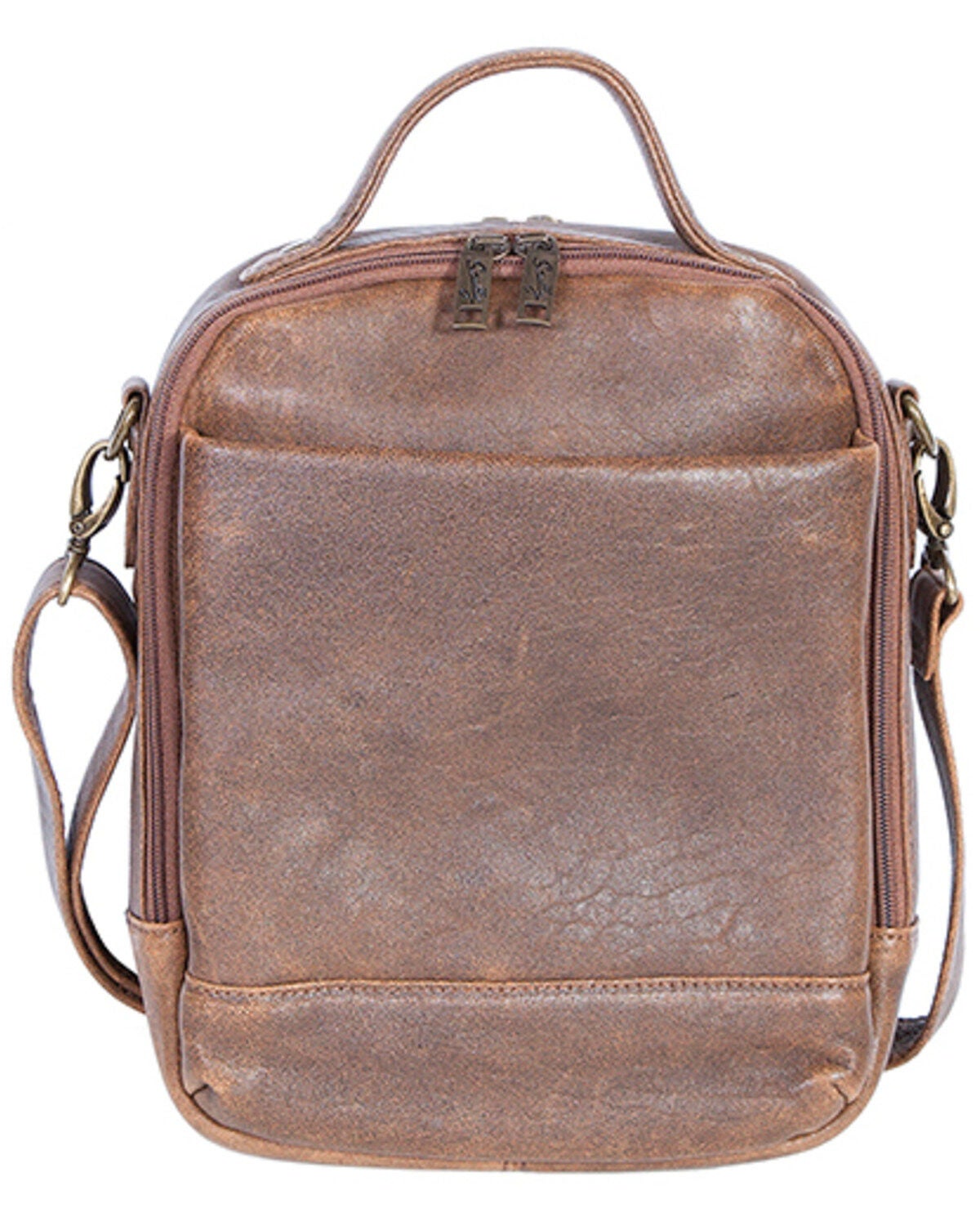 Scully Women's Leather Travel Tote, Brown, hi-res