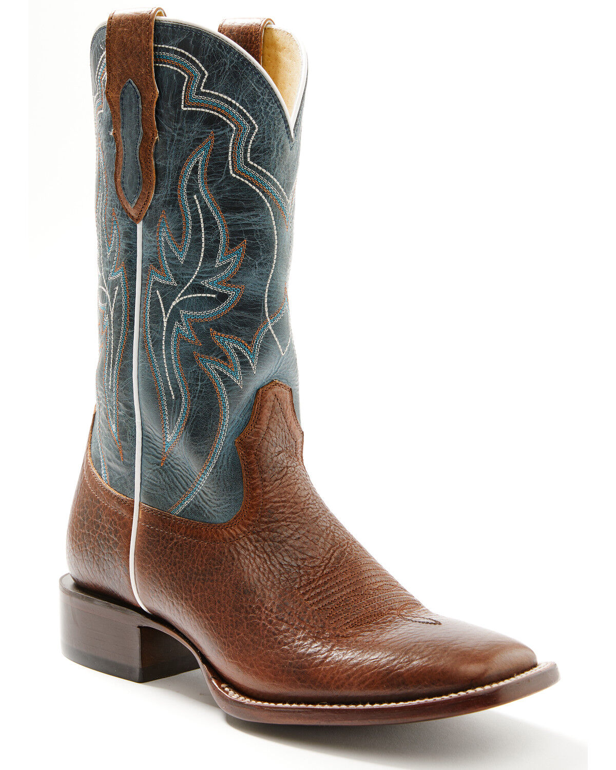 Image #1 - Cody James Men's Harper Western Boots - Broad Square Toe, Blue, hi-res