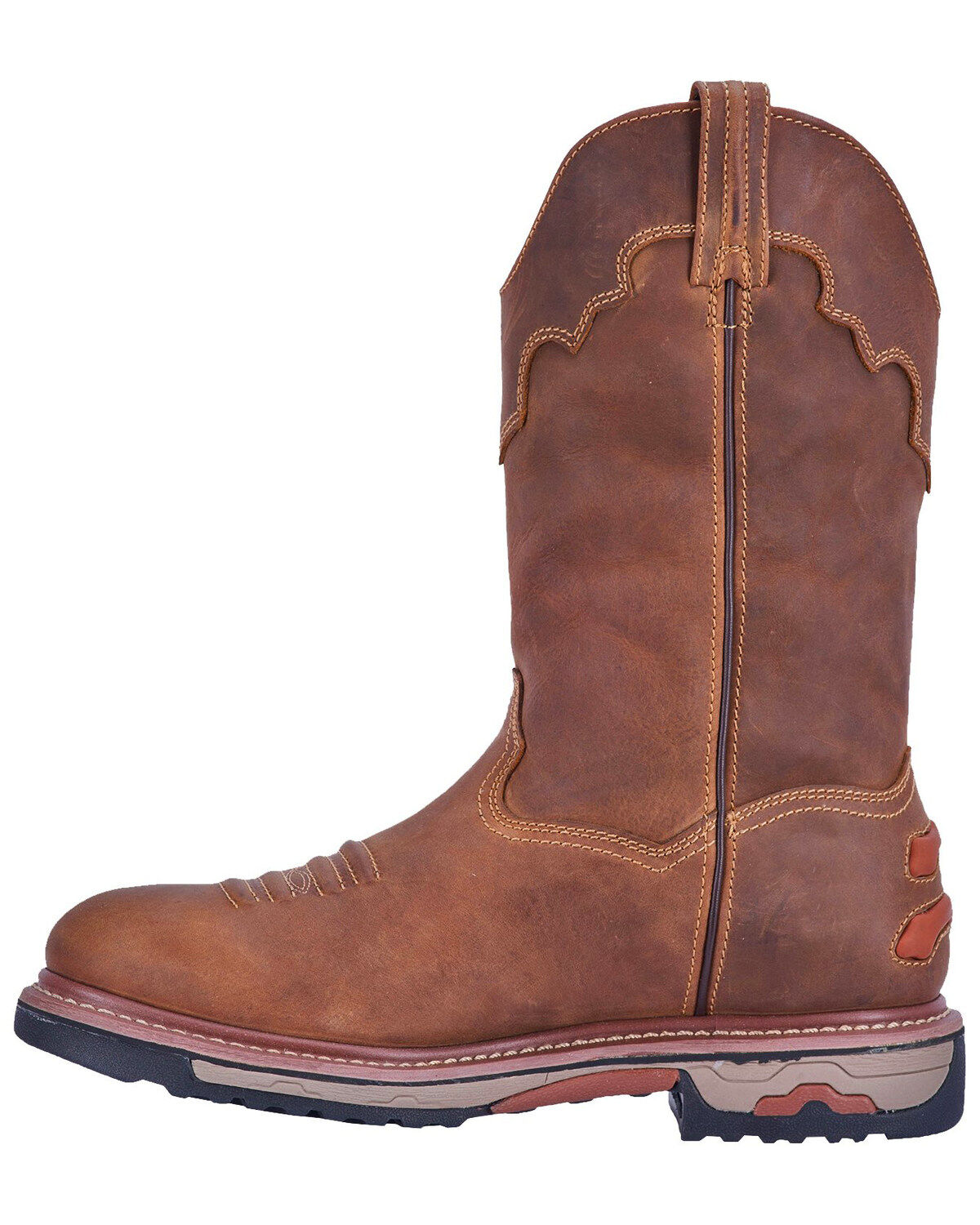 Image #3 - Dan Post Men's Journeyman Waterproof Work Boots - Soft Toe, Brown, hi-res