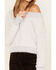Image #3 - Cleo + Wolf Women's Fuzzy Yarn Sweater, Light Purple, hi-res