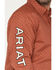 Image #3 - Ariat Men's Team Porter Geo Print Long Sleeve Button-Down Western Shirt, Rust Copper, hi-res