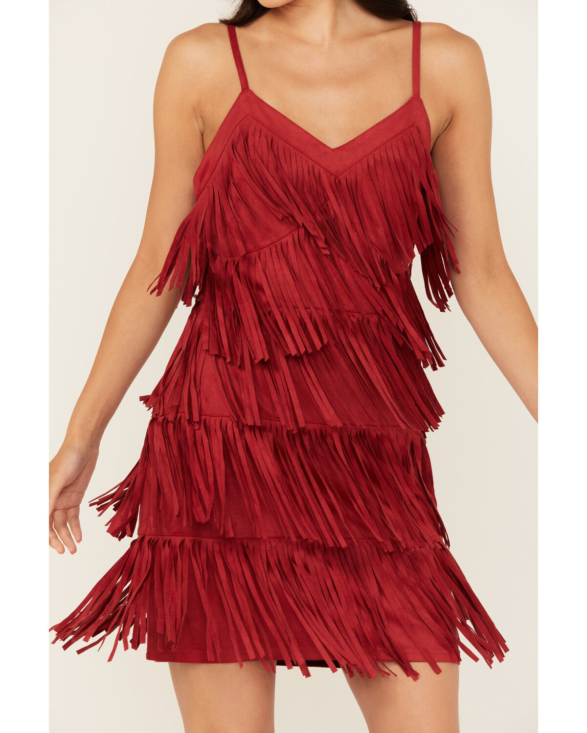Product Name:  Idyllwind Women's Brixworth Fringe Faux Suede Mini Dress