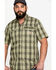 Image #1 - Carhartt Men's Rugged Flex Rigby Short Sleeve Plaid Print Work Shirt , , hi-res