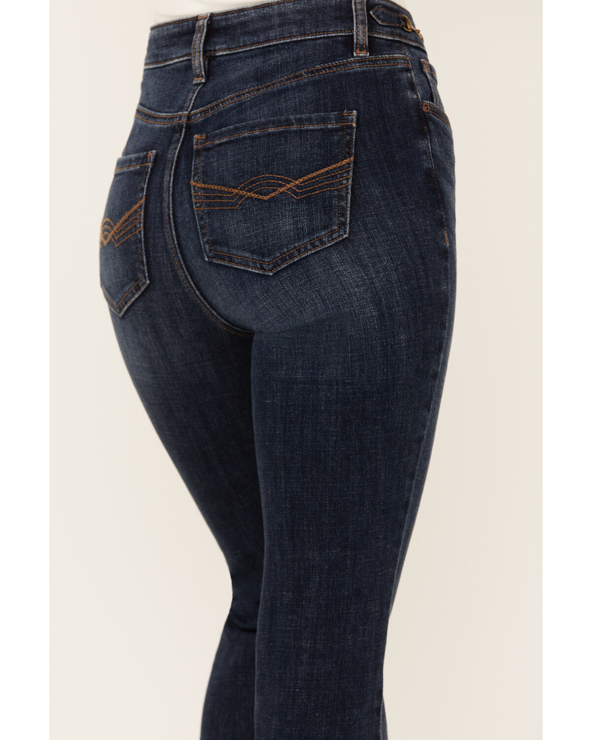 Image #4 - Idyllwind Women's Hermosa Dark Wash High Rise Bootcut Horsebit Comfort Stretch Denim Jeans, Dark Wash, hi-res