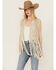 Image #1 - Wonderwest Women's Foiled Suede Vest, Cream, hi-res