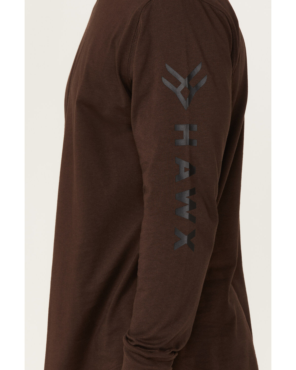 Image #3 - Hawx Men's Logo Graphic Work T-Shirt, Brown, hi-res