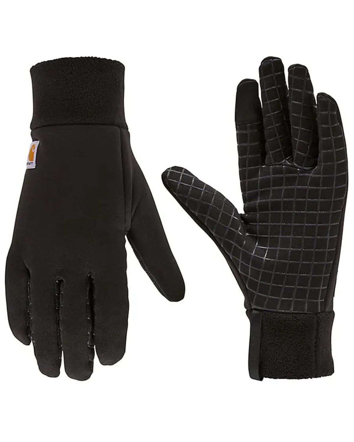 Image #1 - Carhartt Stretch Fleece Liner Gloves, Black, hi-res