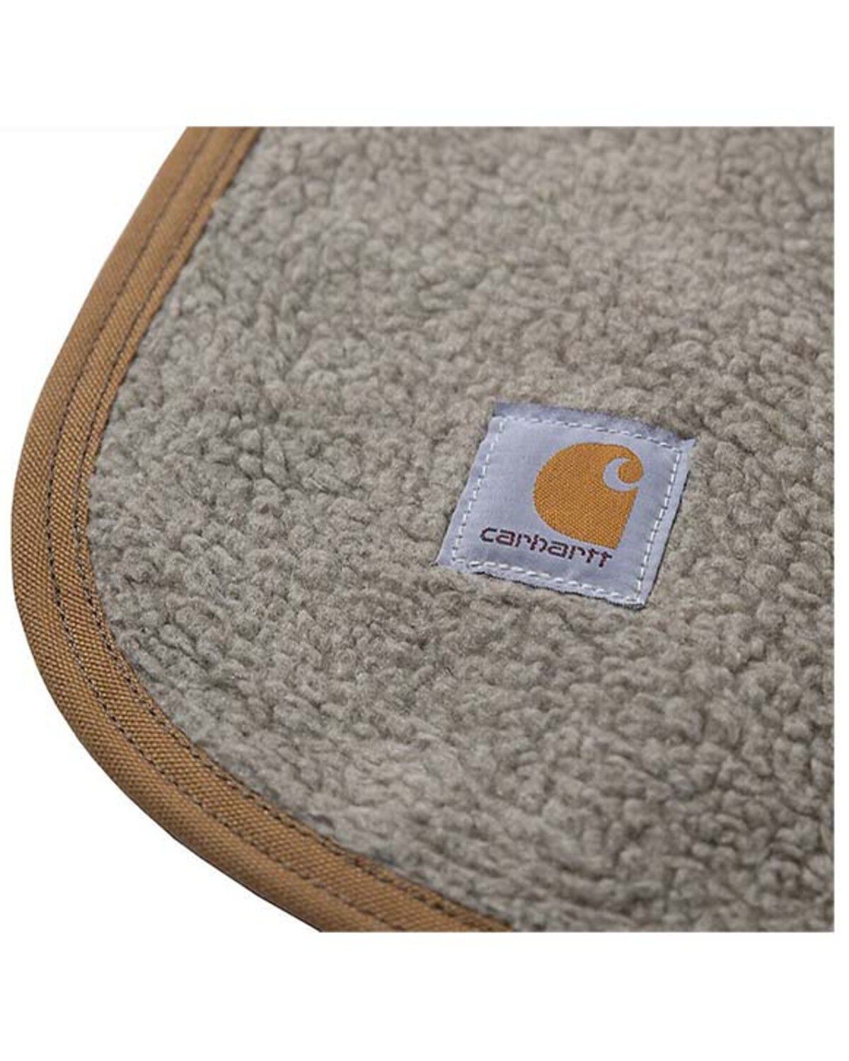 Image #2 - Carhartt Firm Duck Sherpa-Lined Blanket, Brown, hi-res