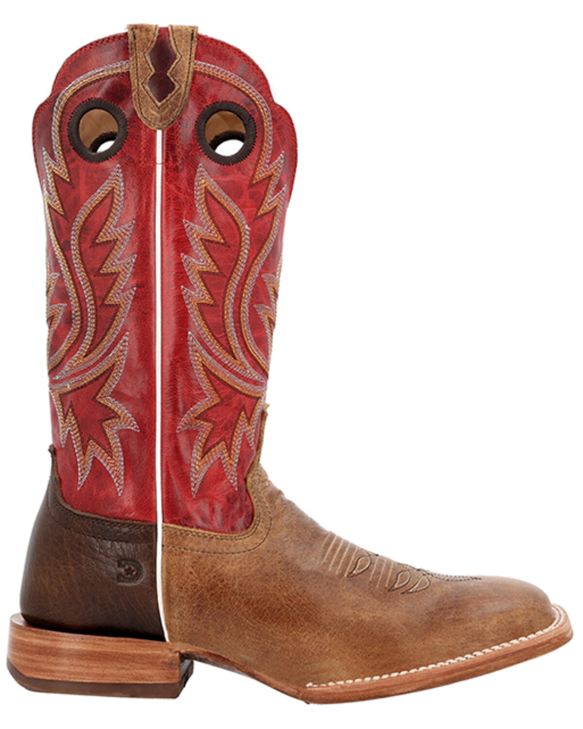 Image #2 - Durango Men's PRCA Collection Bison Western Boots - Broad Square Toe, Tan, hi-res