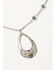 Shyanne Women's Mystic Summer Layered Teardrop & Feather Necklace, Silver, hi-res