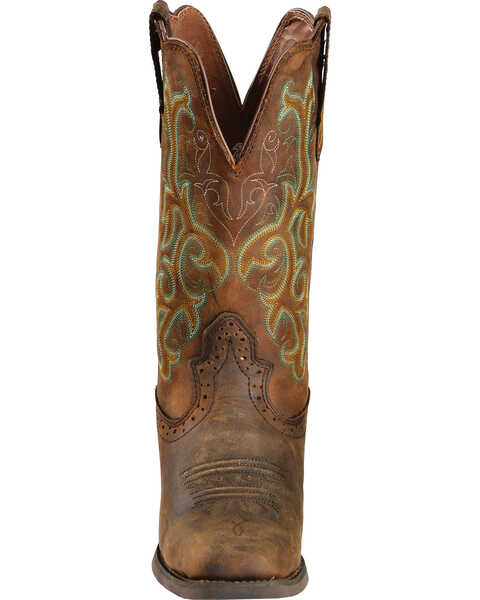 Justin Women's 12" Square Toe Stampede Western Boots, Sorrel, hi-res
