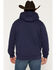 Image #4 - Cody James Men's Origin Logo Hooded Sweatshirt, Navy, hi-res