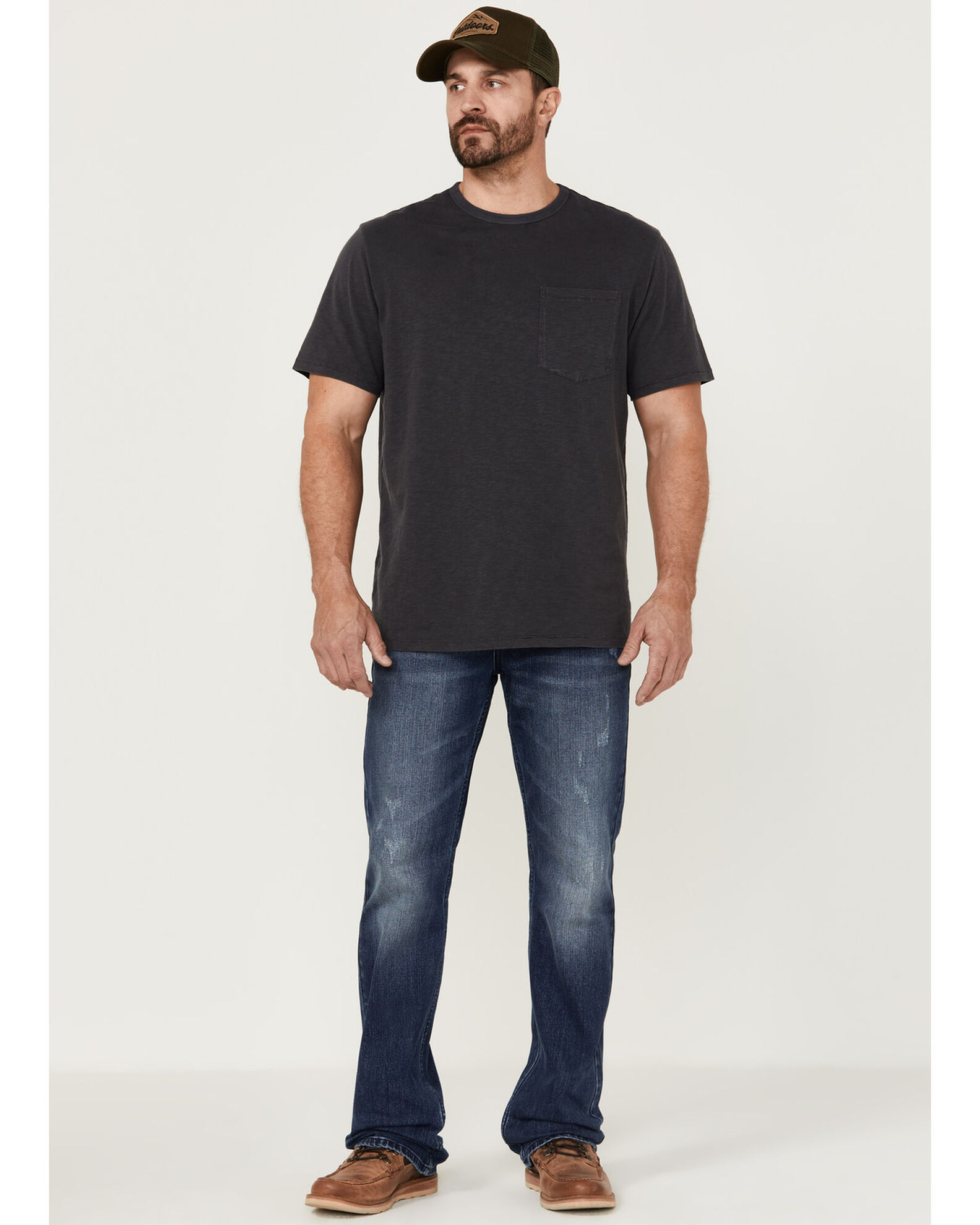 Brothers and Sons Men s Wilderness Distressed Stretch Regular Straight Jeans