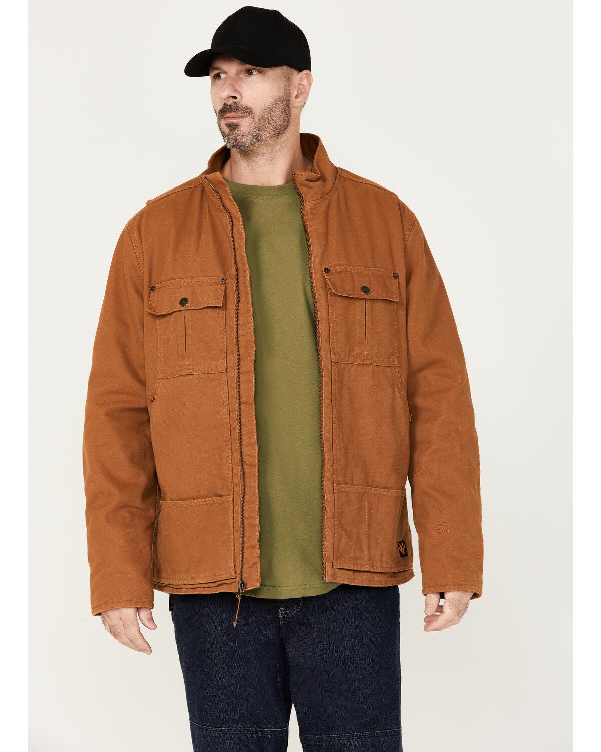 Hawx Men's Lined Duck Work Jacket, Rust Copper, hi-res