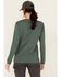 Image #4 - Carhartt Women's Loose Fit Heavyweight Long Sleeve Graphic Tee, Forest Green, hi-res