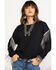 Image #1 - Roper Women's Chain Fringe Long Sleeve Top, , hi-res