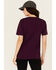Image #4 - Carhartt Women's Loose Fit Heavyweight Short Sleeve Pocket Tee, Purple, hi-res