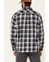 Image #4 - ATG by Wrangler Men's All Terrain Cabernet Plaid Long Sleeve Western Flannel Shirt, Red, hi-res