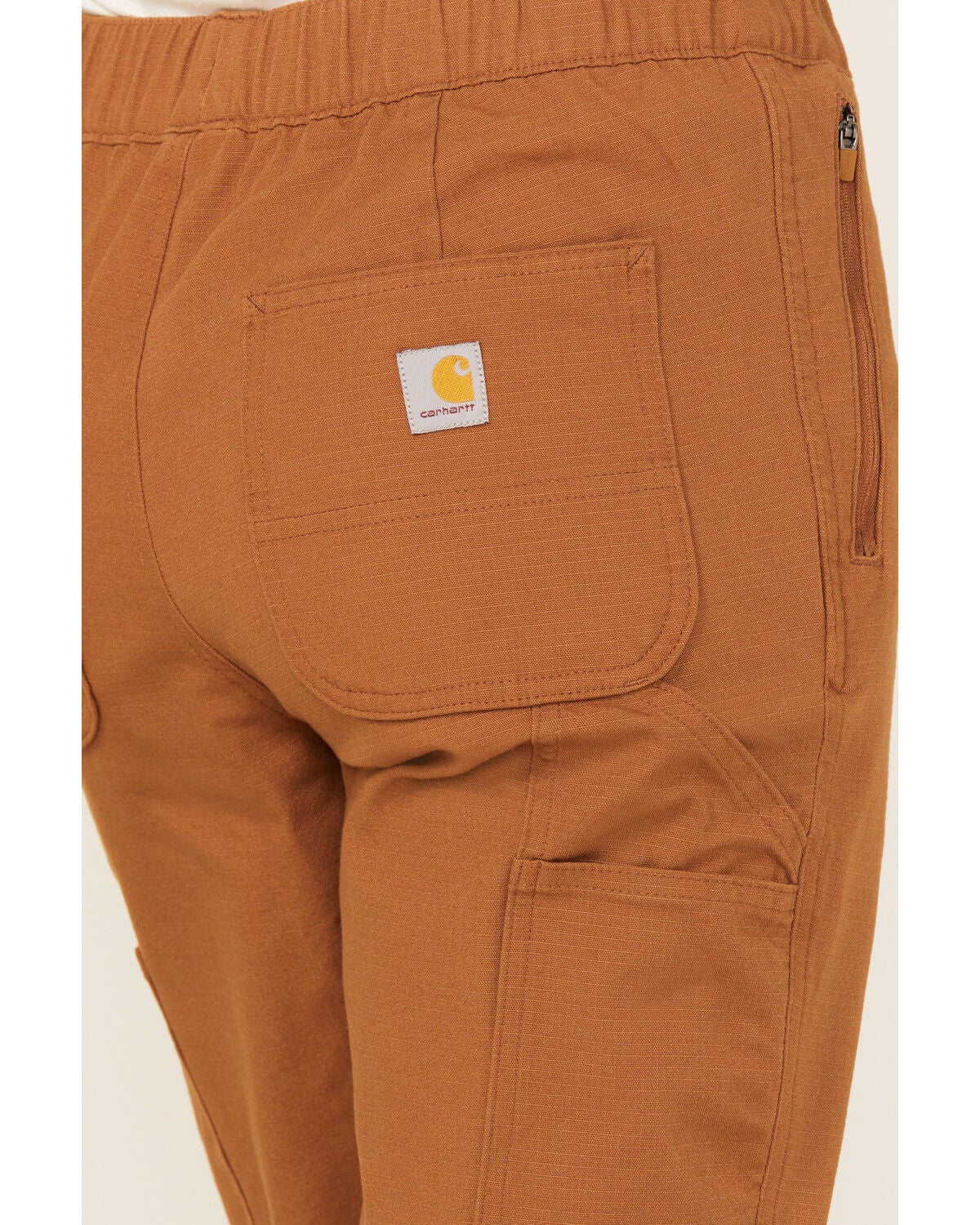 Image #4 - Carhartt Women's Force&reg; Relaxed Fit Ripstop Work Pants, Brown, hi-res