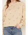 Image #3 - Driftwood Women's Ditsy Flower Embroidered Sweatshirt, Cream, hi-res
