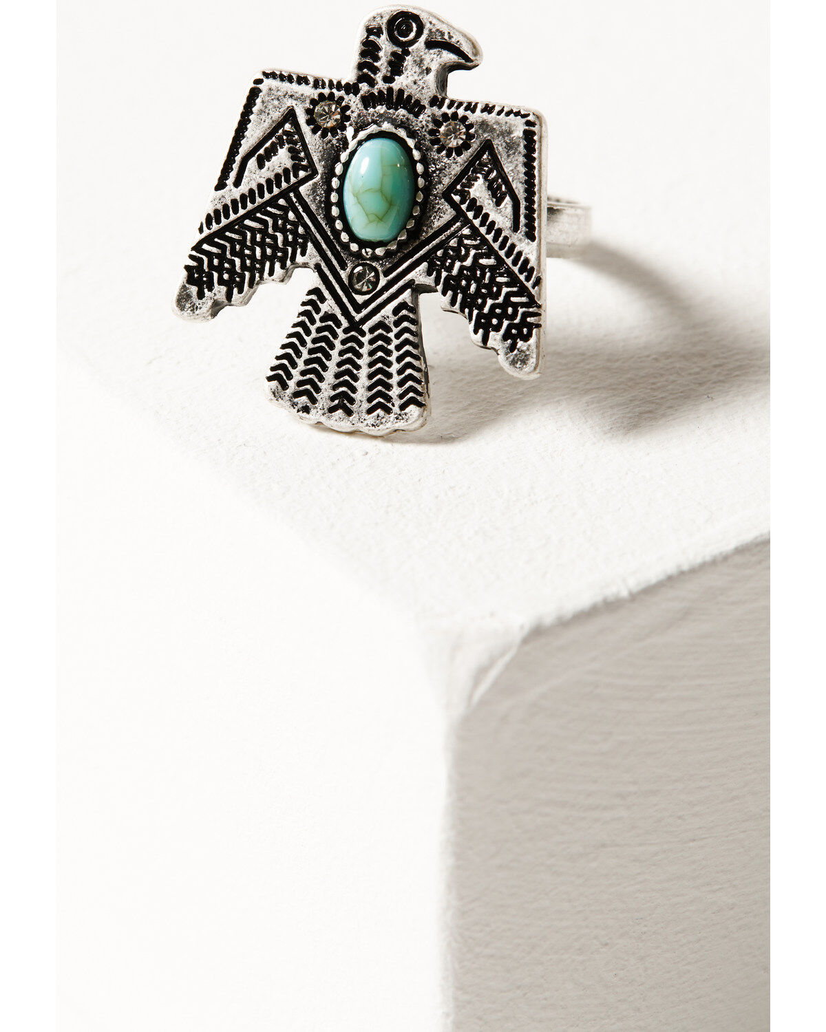 Image #2 - Shyanne Women's Mystic Summer Thunderbird 3-Piece Ring Set, Silver, hi-res