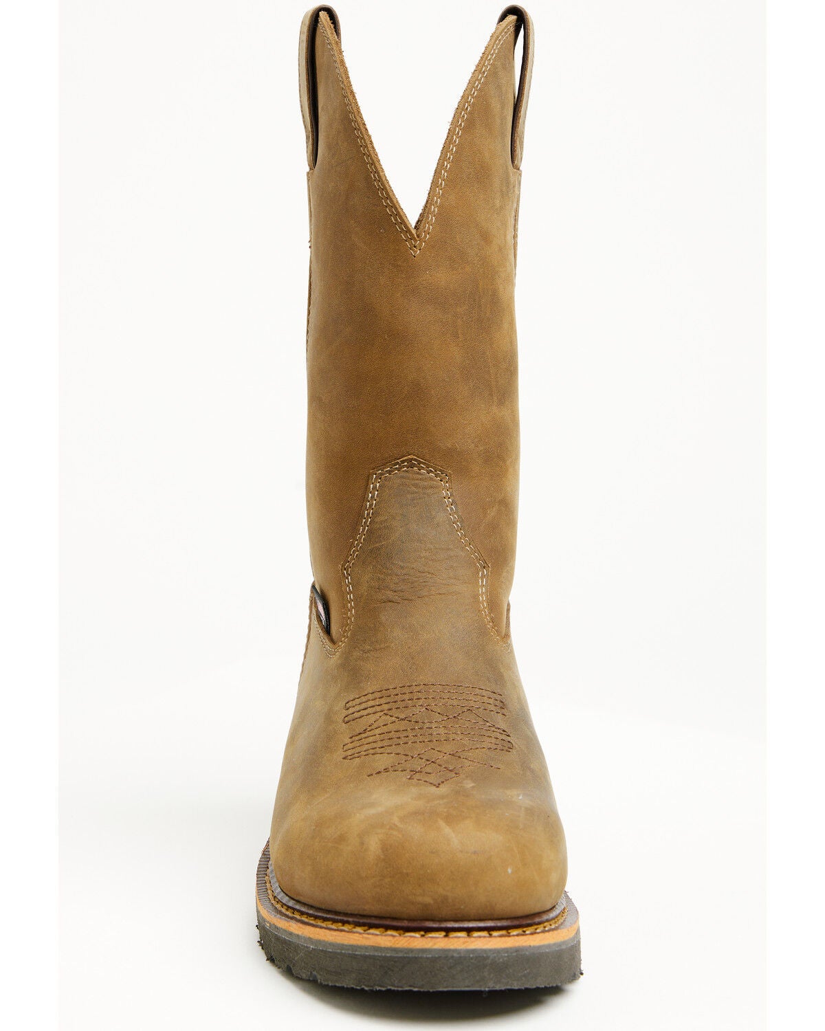 Image #4 - Cody James Men's Pull-On Work Boots - Soft Toe, Brown, hi-res
