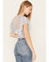 Free People Women's Sugar Mesh Blouse, Ivory, hi-res