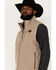 Cinch Men's Solid Concealed Carry Zip-Front Softshell Vest , Beige/khaki, hi-res