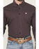 Image #3 - Cinch Men's Geo Print Long Sleeve Button-Down Western Shirt, Purple, hi-res