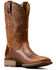 Image #1 - Ariat Men's Slingshot Performance Western Boots - Broad Square Toe, Brown, hi-res
