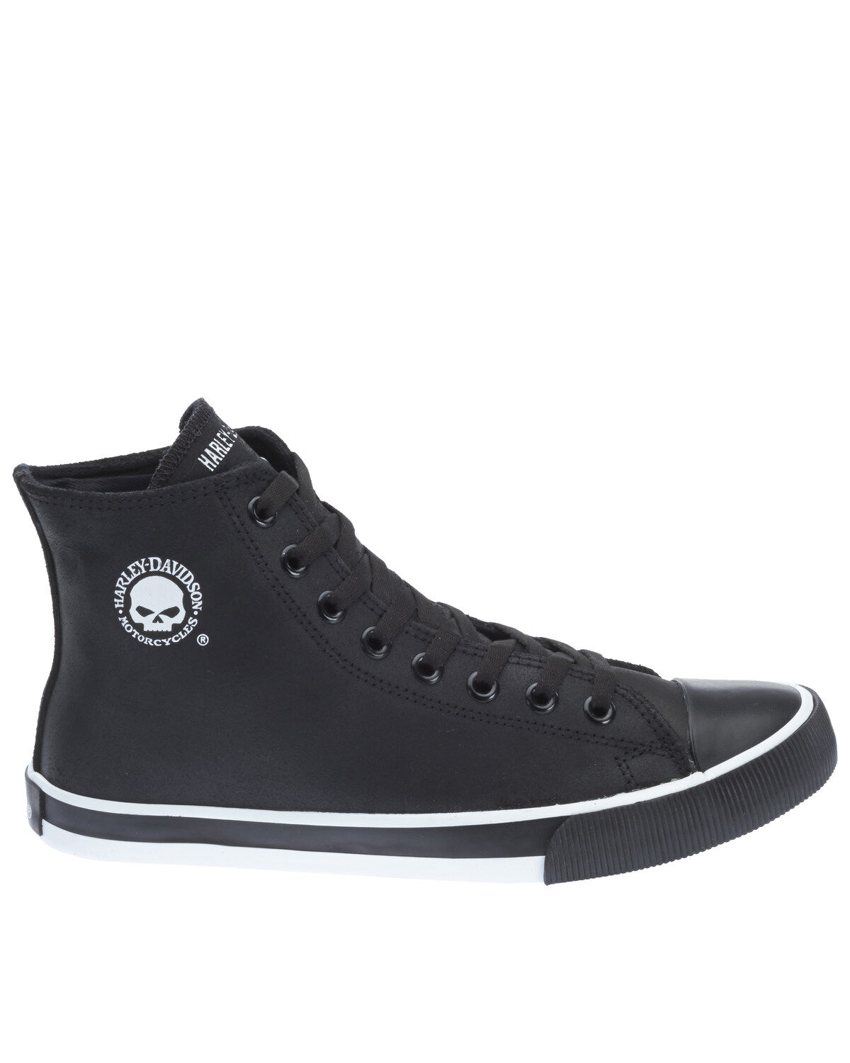 Image #2 - Harley Davidson Men's Baxter Moto Shoes, Black, hi-res
