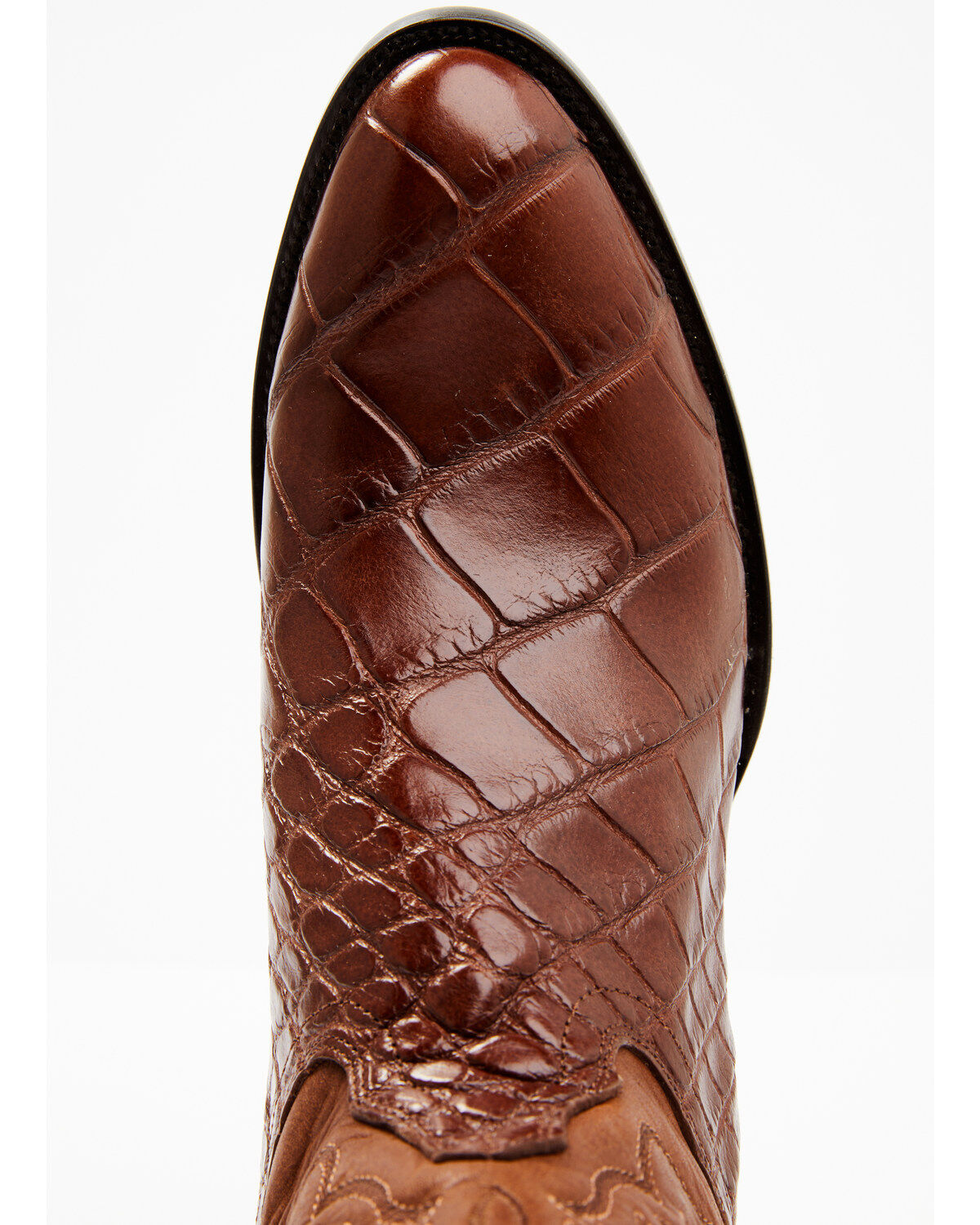 Image #6 - Cody James Men's Exotic American Alligator Western Boots - Round Toe, Lt Brown, hi-res