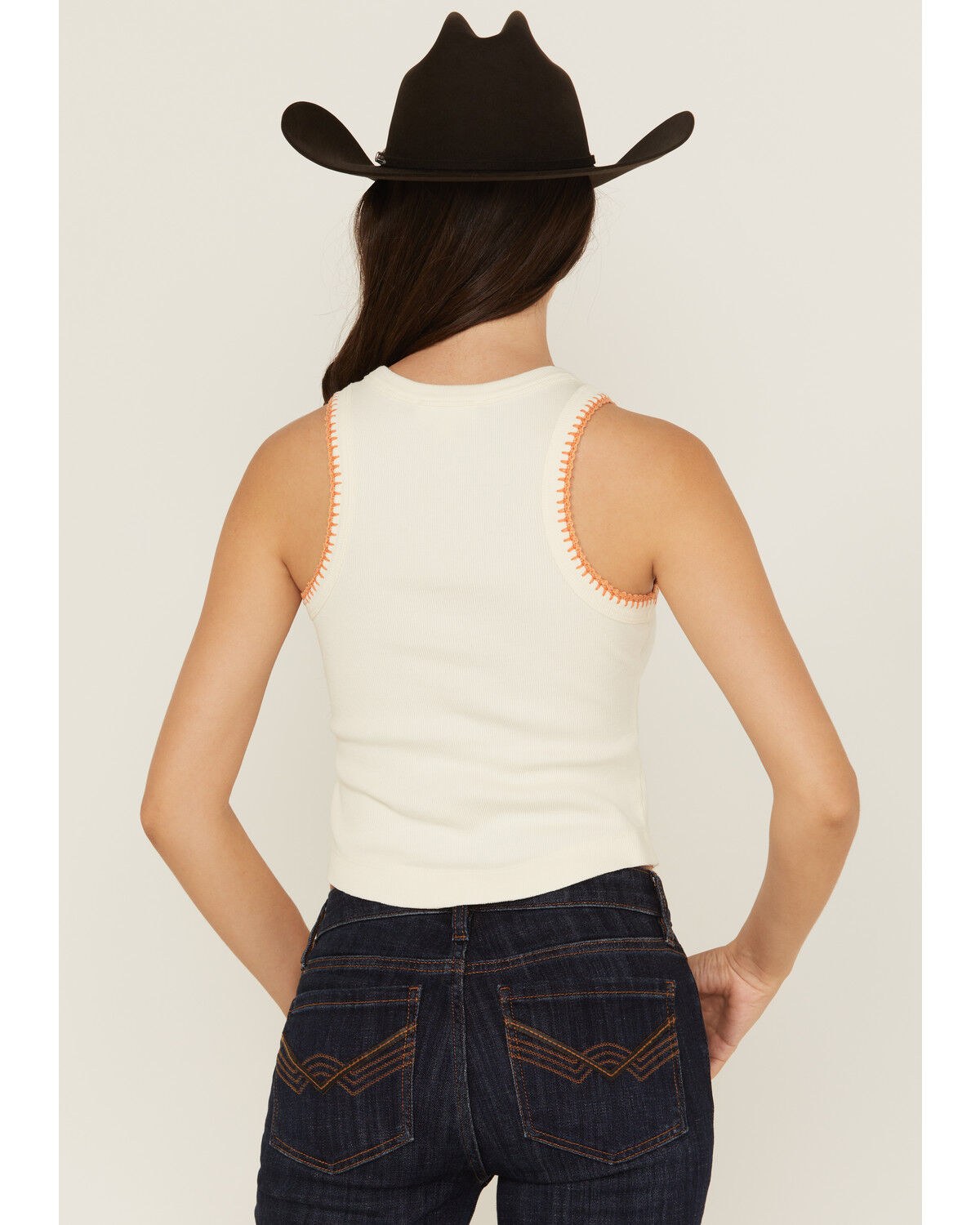 Image #4 - Cleo + Wolf Women's Solid Tank Top, Sand, hi-res