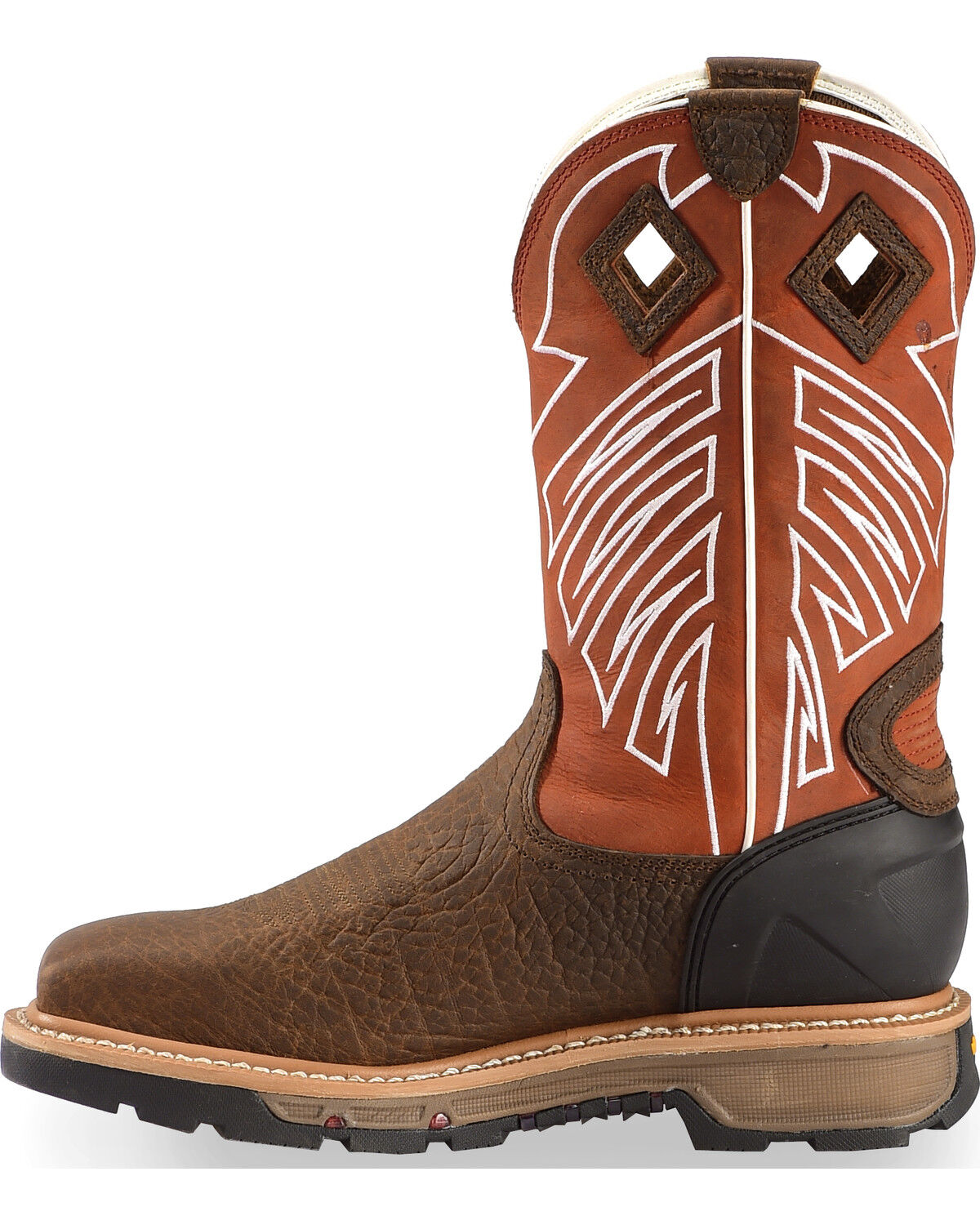 Image #3 - Justin Men's Waterproof Commander-X5 Steel Toe Work Boots, Brown, hi-res