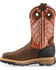 Image #3 - Justin Men's Waterproof Commander-X5 Steel Toe Work Boots, Brown, hi-res