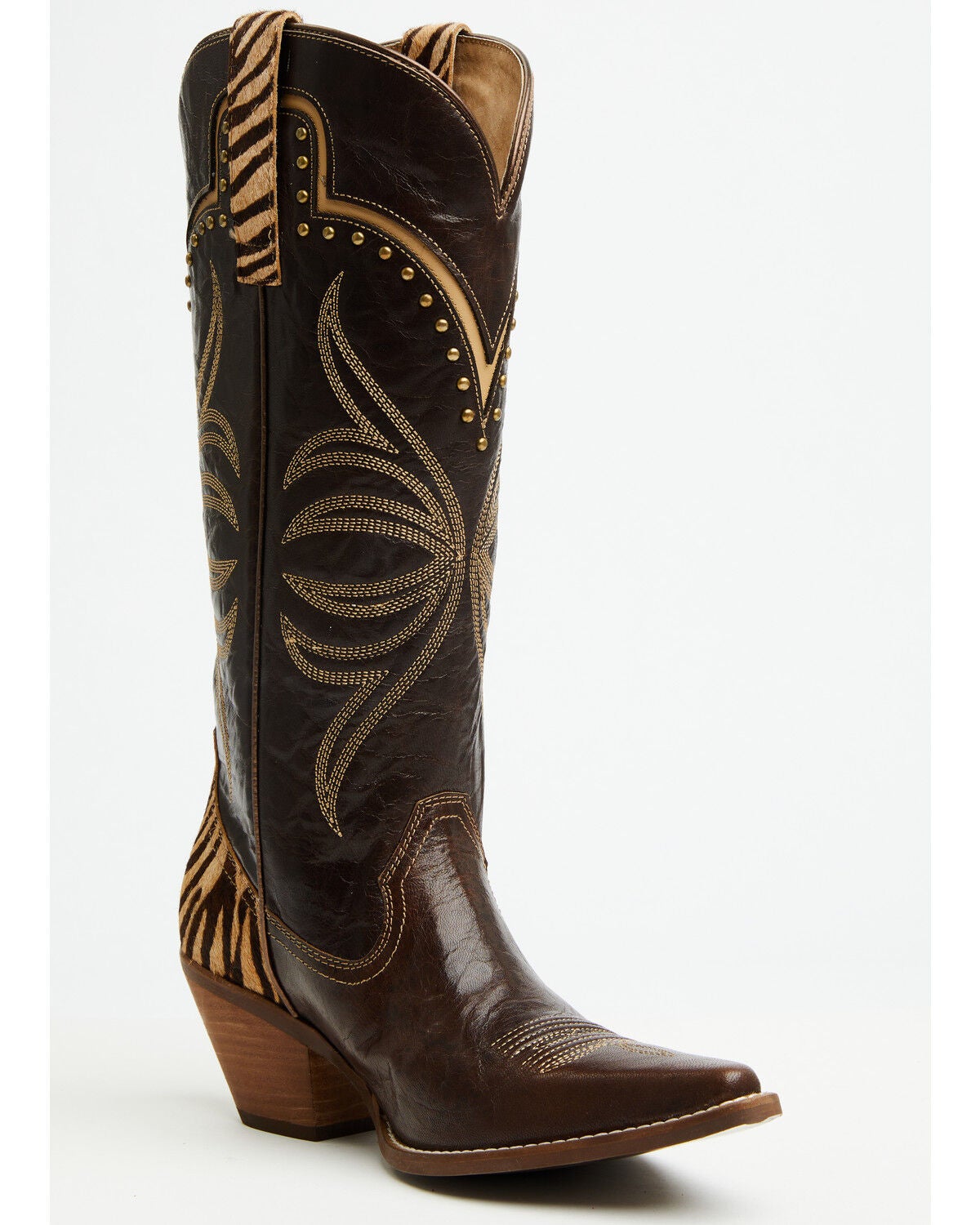 Image #1 - Idyllwind Women's Wildside Tall Western Boots - Snip Toe, Brown, hi-res