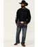 Resistol Men's Solid Mexico Logo Embroidered Long Sleeve Button Down Western Shirt , Black, hi-res