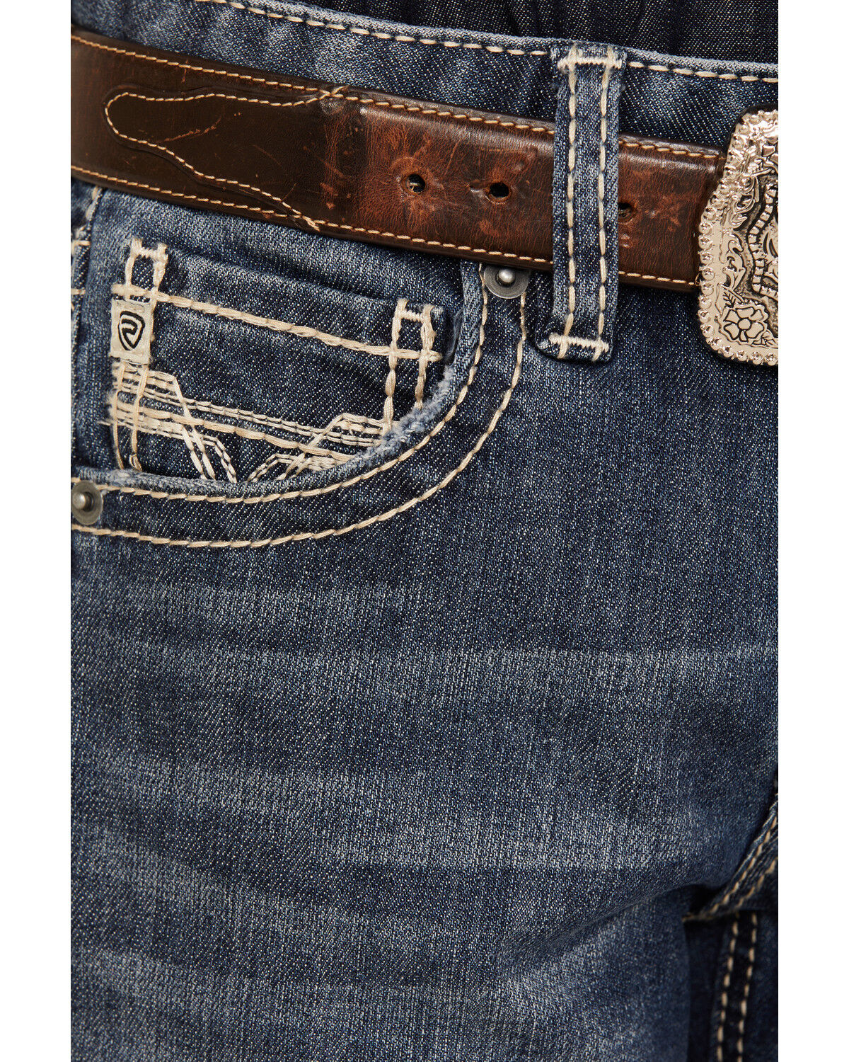 Product Name:  Rock & Roll Denim Boys' Embroidered Bootcut Stretch Denim Jeans