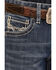 Image #2 - Rock & Roll Denim Boys' Bootcut Stretch Denim Jeans, Blue, hi-res