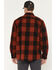 Image #4 - Carhartt Men's Heavyweight Plaid Print Long Sleeve Button-Down Flannel Shirt, Red, hi-res