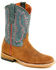Image #1 - Horse Power Little Boys' Tobacco Suede Western Boots - Broad Square Toe, Tan, hi-res