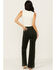 Image #3 - Rolla's Women's High Rise Eastcoast Corduroy Stretch Flare Jeans, Dark Green, hi-res