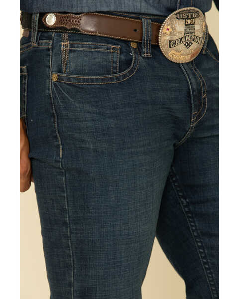 Image #4 - Cody James Men's Saguaro Dark Wash Stretch Slim Bootcut Jeans , Blue, hi-res